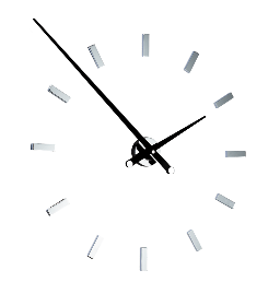 12ts chromed, black lacquered walnut hands.