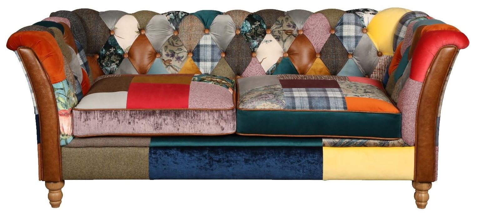 Rutland Patchwork 2 Seater Sofa