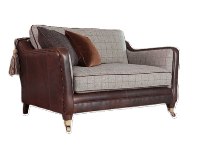 BALMORAL- Fabric-Leather Combo Snuggler