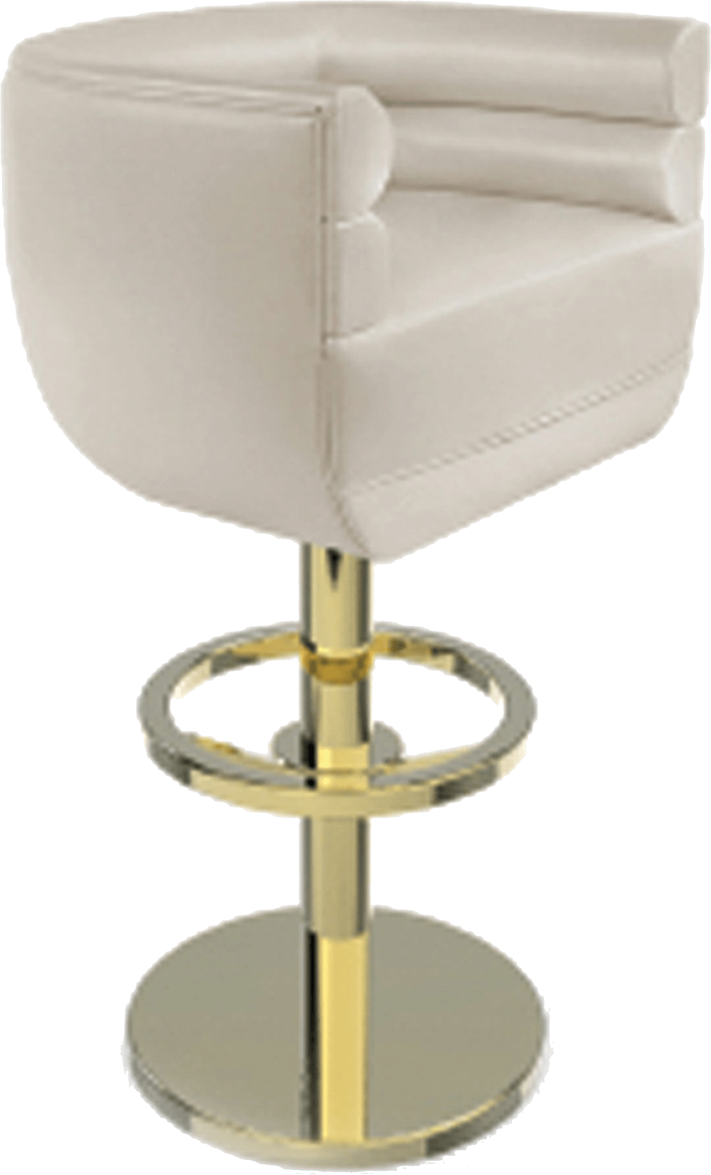 Loren Bar Designer Leather Chair In Red