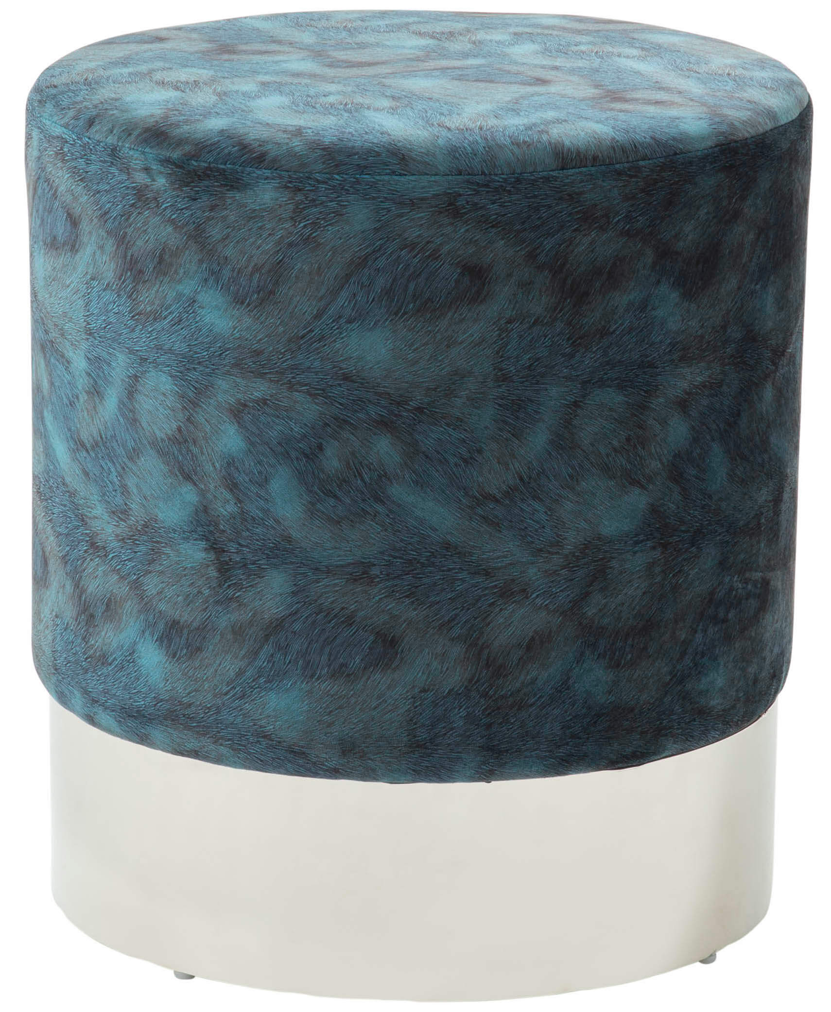 Peacock Blue with Silver