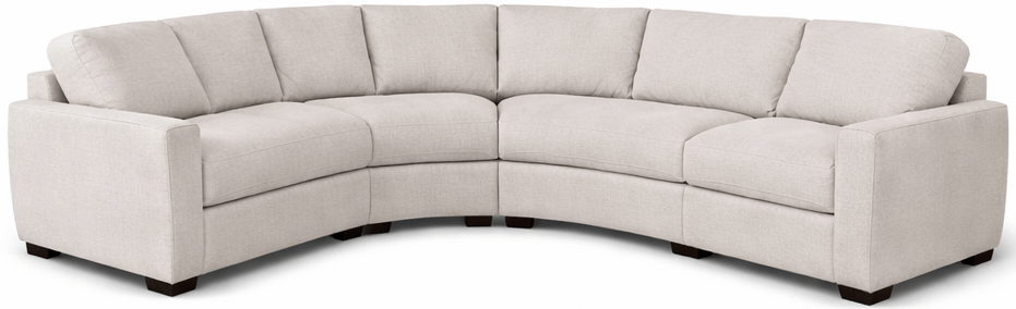 Grand L-Shaped Curved Corner Closed End