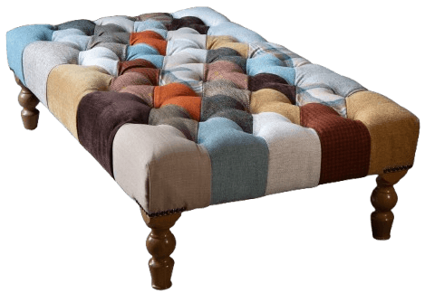 Patchwork Banquette Footstool