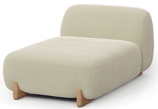 Milos Armless Chaise Longue
